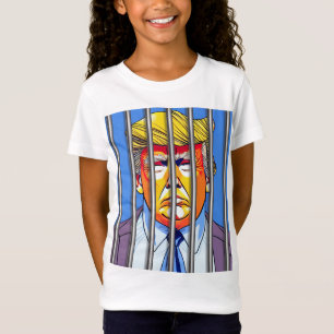 Trump in Jail Girls' Fine Jersey T-Shirt