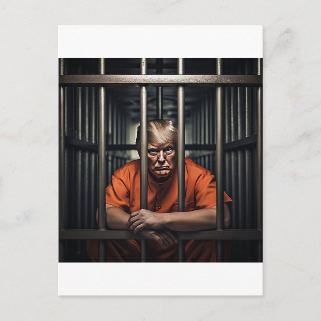 Trump in Jail Postcard (Front)