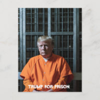 Trump in Jail Postcard Trump For Prison