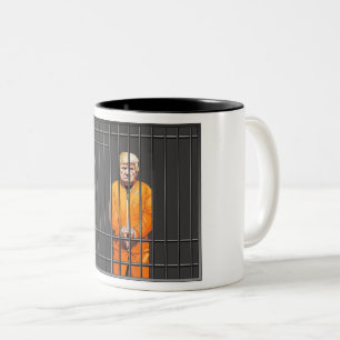 Trump in Jail Two-Tone Mug, 11 oz  Two-Tone Coffee Mug