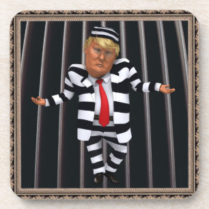 Trump in Prison Wear Coaster