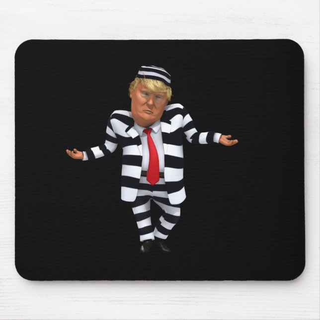 Trump in Prison Wear Mouse Mat (Front)