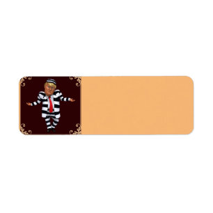Trump in Prison Wear Return Address label