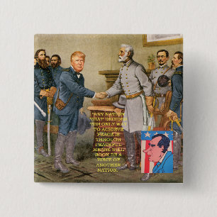 Trump in the Courthouse 15 Cm Square Badge