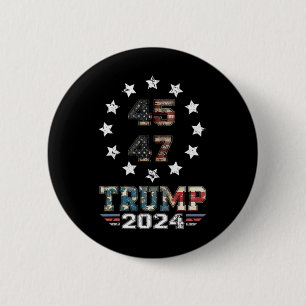 Trump Ination Attempt Trump 2024 You Missed Twice  6 Cm Round Badge