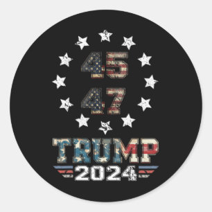 Trump Ination Attempt Trump 2025 You Missed Twice Classic Round Sticker