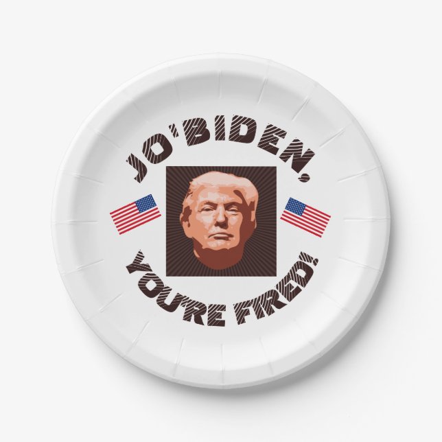 Trump Inauguration 2025 Custom Colour Paper Plate (Front)