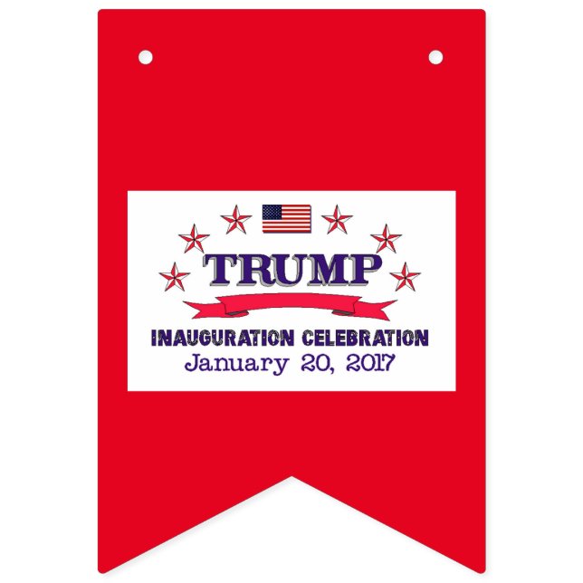 Trump Inauguration Bunting (First Flag)