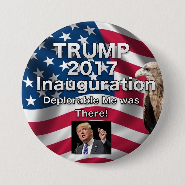 Trump Inauguration Button Deplorable Me (Front)