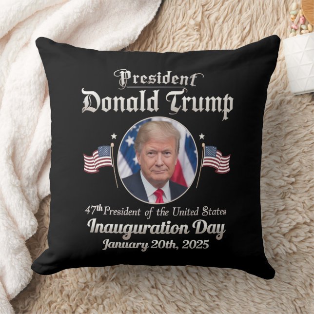 Trump Inauguration Day 2025 47th USA President Cushion (Blanket)