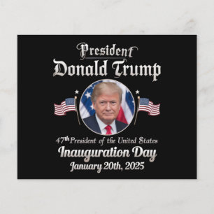 Trump Inauguration Day 2025 47th USA President Flyer