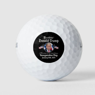 Trump Inauguration Day 2025 47th USA President Golf Balls