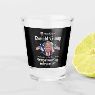 Trump Inauguration Day 2025 47th USA President Shot Glass
