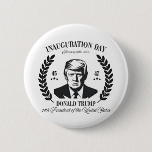 Trump Inauguration Day 2025 Proud Maga 6 Cm Round Badge