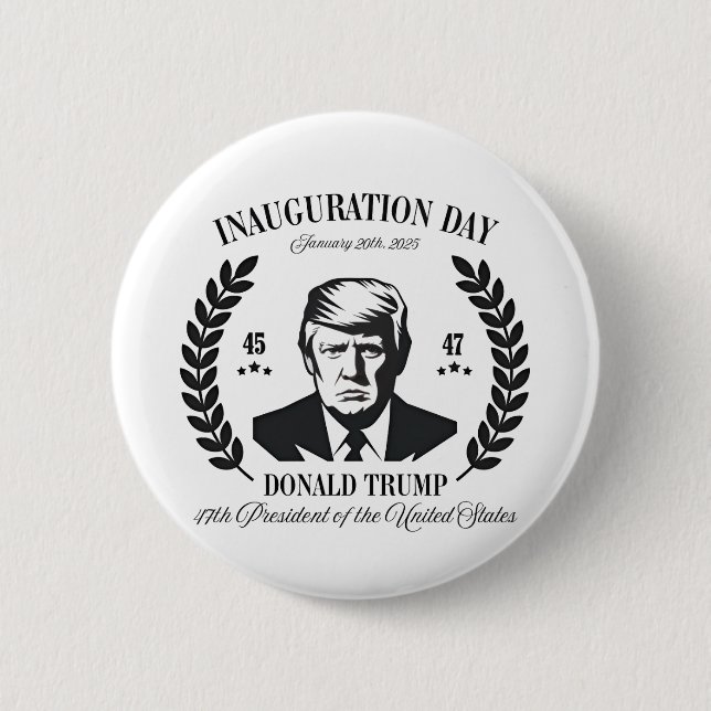Trump Inauguration Day 2025 Proud Maga  6 Cm Round Badge (Front)