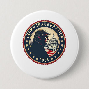 Trump Inauguration Day 2025 Proud Maga 7.5 Cm Round Badge