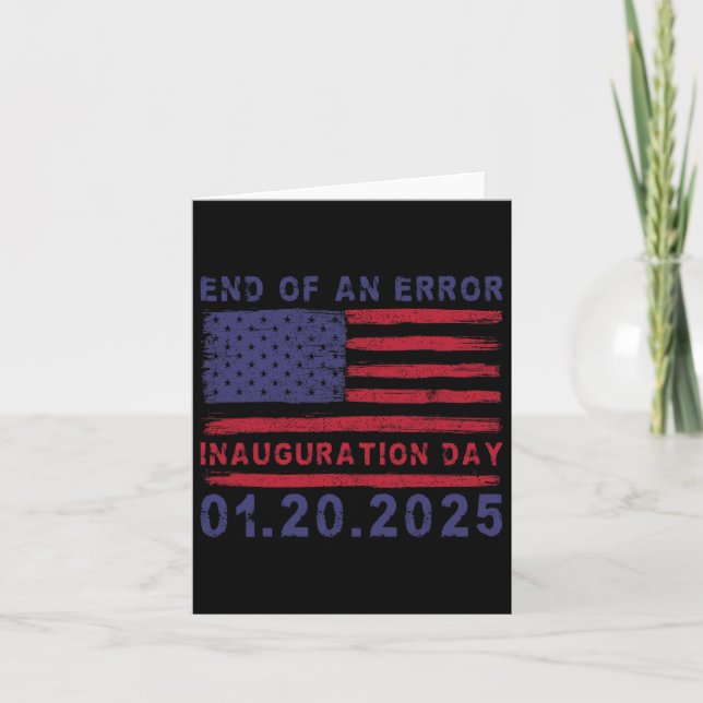 Trump Inauguration Day 2025 Shield - End Of An Err Card (Front)