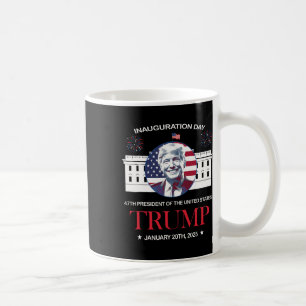 Trump Inauguration Day 2025 Trump 47 Trump Won Pre Coffee Mug
