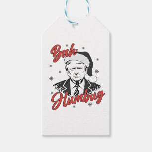 Trump Inauguration Day Christmas Santa bah humbug Gift Tags