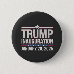 Trump inauguration Day January 2025 President 6 Cm Round Badge
