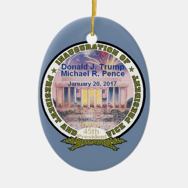 TRUMP Inauguration Ornament (Front)