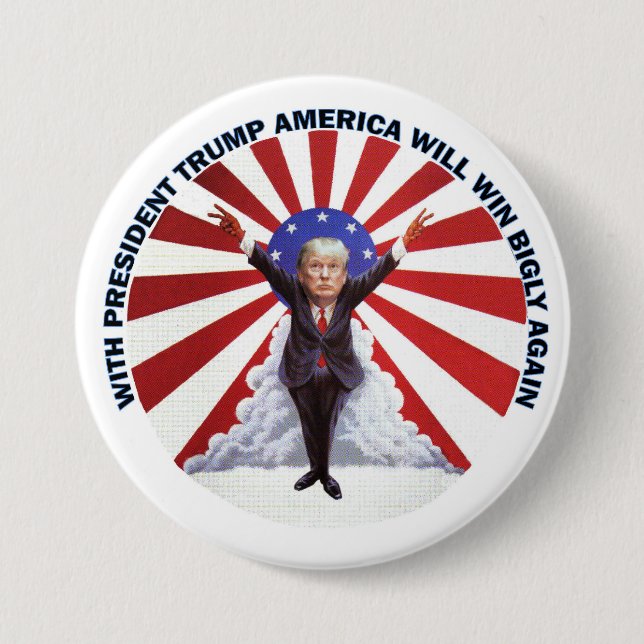 Trump Inauguration Salute 7.5 Cm Round Badge (Front)