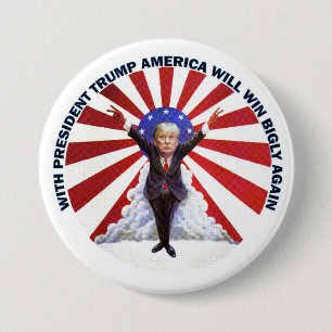 Trump Inauguration Salute 7.5 Cm Round Badge