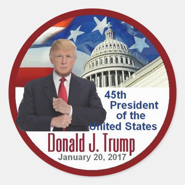TRUMP Inauguration Sticker (Front)