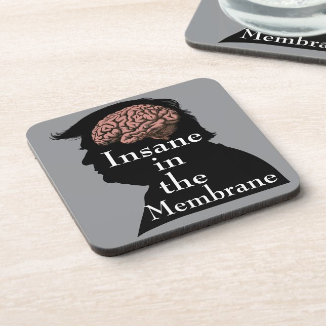 Trump/Insane Beverage Coaster (Left Side)