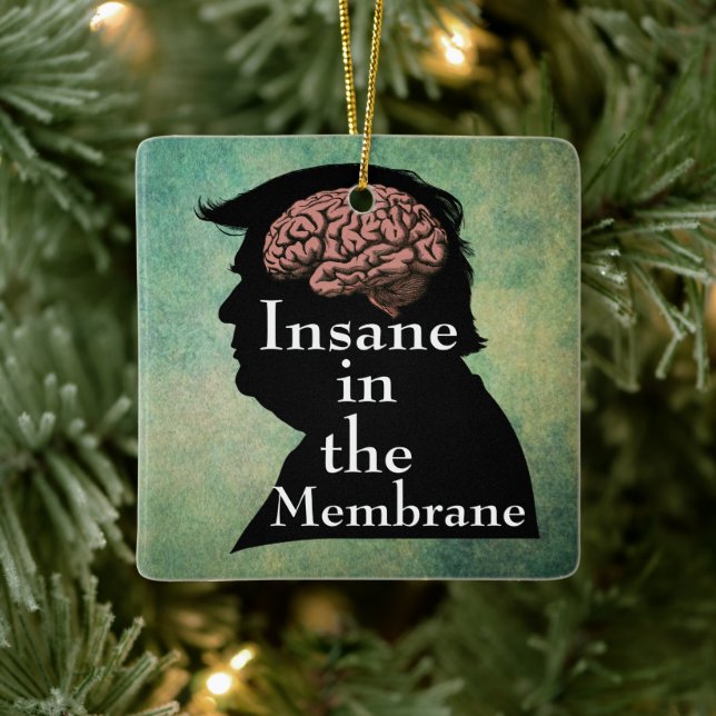 Trump/Insane Ceramic Ornament (Tree)