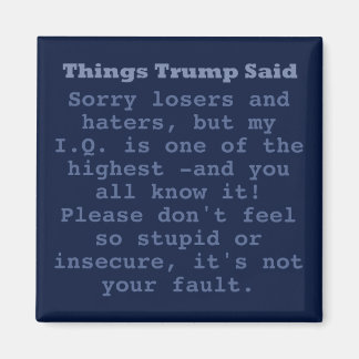 Trump IQ - 2" Square Magnet