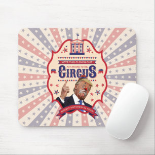 Trump Is A Clown - Vintage Circus Poster Mouse Mat