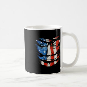 Trump Is A National Hero Us Tear Flag Face Trump ( Coffee Mug