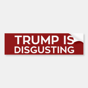 Trump is Disgusting Bumper Sticker