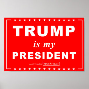TRUMP is my PRESIDENT (Red) Poster