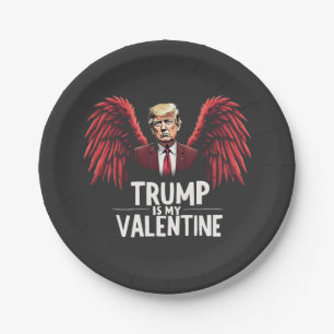 Trump is my Valentine Inauguration Day Maga  Paper Plate