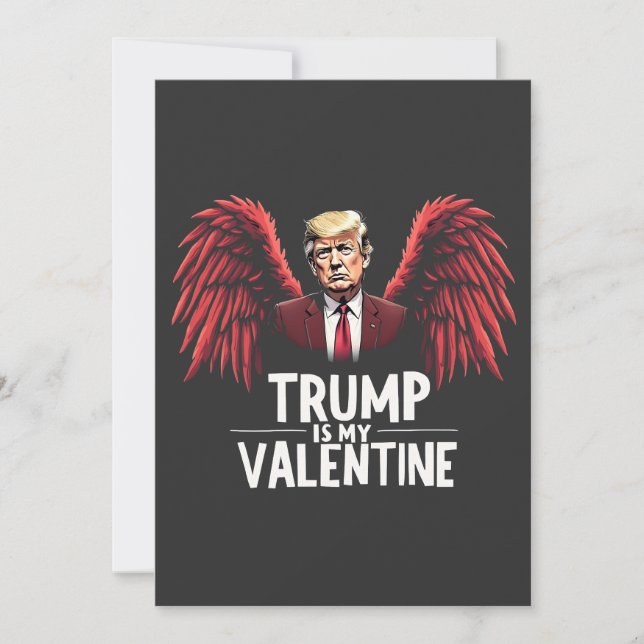 Trump is my Valentine Inauguration Day Maga  Thank You Card (Front)