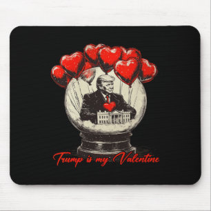 Trump Is My Valentine Retro Valentine Snow Globe W Mouse Mat