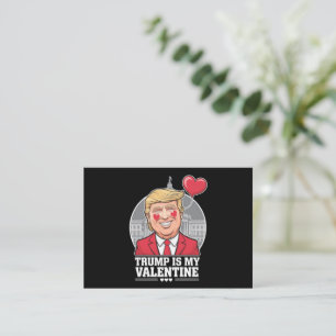 Trump is My Valentine Retro Valentines Day  Card