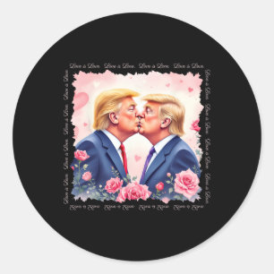 Trump Is My Valentine Shirt - Trump Valentine's Da Classic Round Sticker