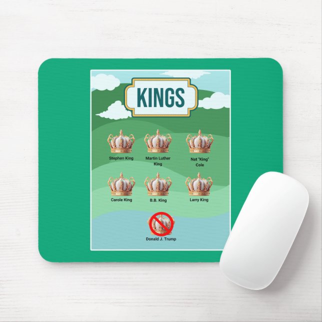 Trump is not a King Mouse Mat (With Mouse)