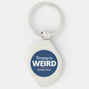 Trump is Weird, Funny Anti-Trump , 2024 Kamala  Key Ring