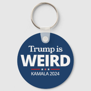 Trump is Weird, Funny Anti-Trump , 2024 Kamala  Key Ring