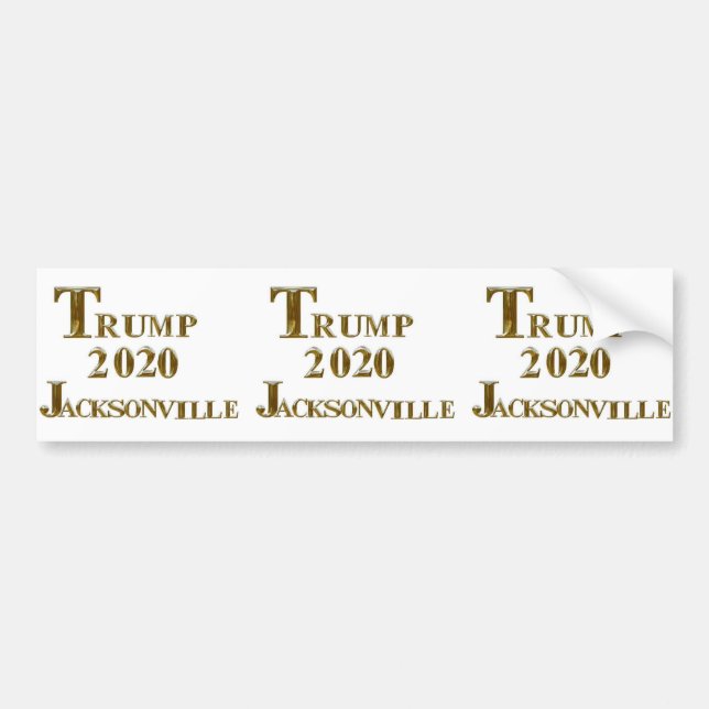 TRUMP JACKSONVILLE 2020 BUMPER STICKER (Front)