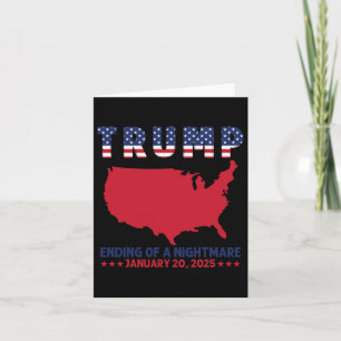 Trump January 20 2025 Usa Patriotic Inauguration D Card