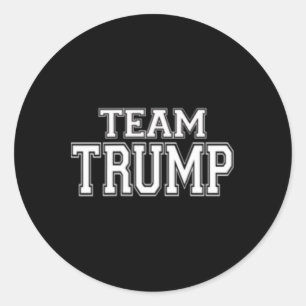 Trump Jersey Style Shirt W Trump 47 On Back  Classic Round Sticker