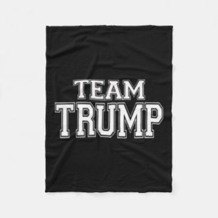 Trump Jersey Style Shirt W Trump 47 On Back Fleece Blanket