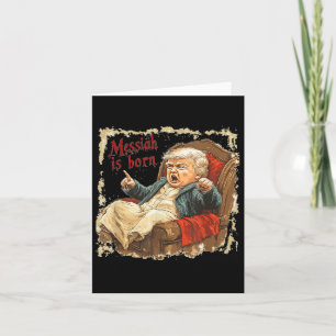 Trump Jesus Christ Ugly Christmas  Card