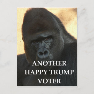 trump joke postcard