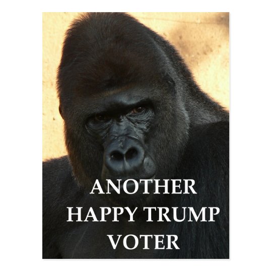 trump joke postcard